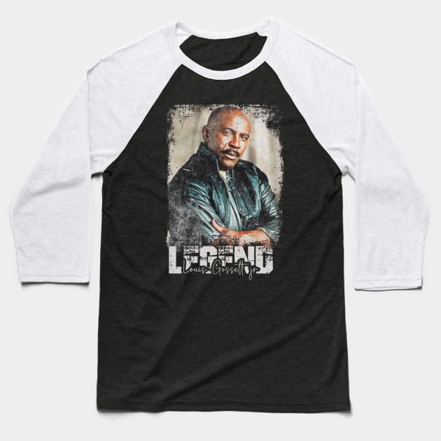 Louis-Gossett-Jr Baseball T-Shirt by Aona jonmomoa